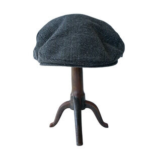 Tote Wool Blend Cabbie Flat Cap L Newsboy Gatsby Hat Academia Preppy Golf Rain